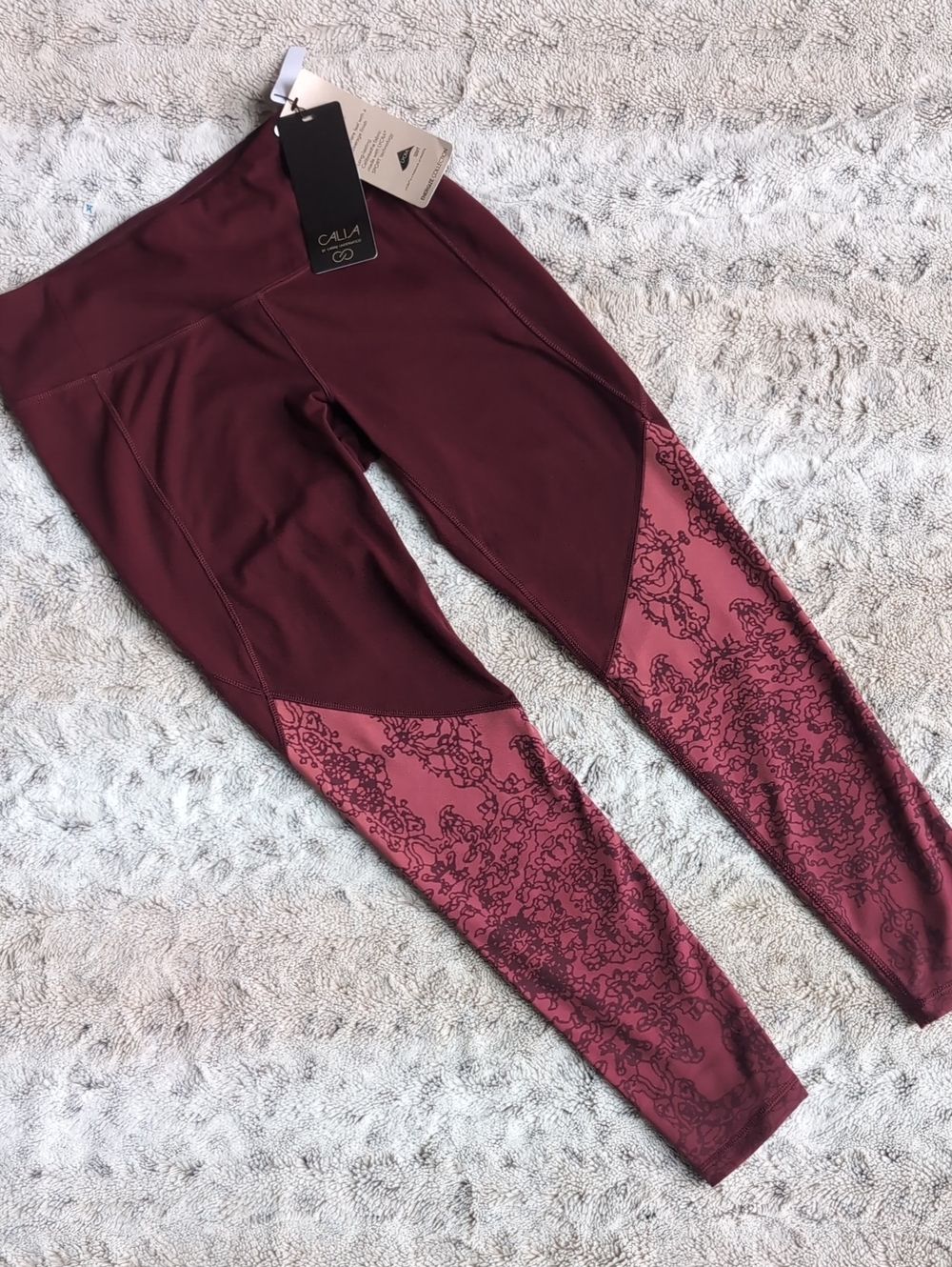 Calia Energize 7/8 Ombre Scroll Crimson Trek Leggings